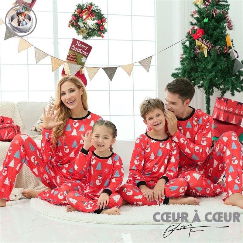 Pyjama Famille Identique Carreaux Vert