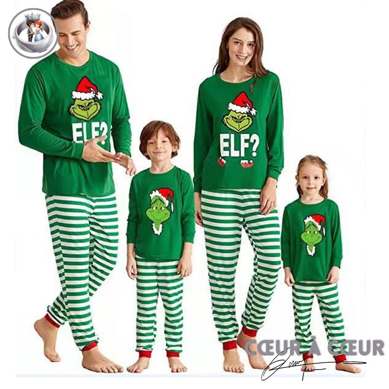 Pyjama Grinch Noël en livraison gratuite