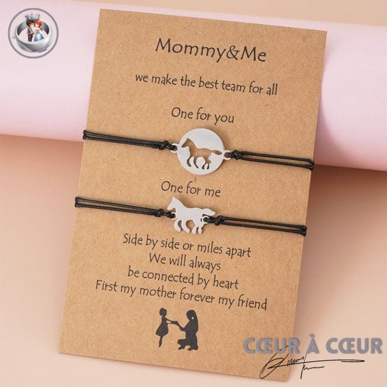 Bracelet Couple Ange Gardien - 2 Pièces, Acier Inoxydable, Cadeau Rentrée Scolaire Ou Saint-Valentin