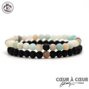 Bracelet Couple Homme et Femme Bracelet Couple Mon Mini Moi Lot de 2 bracelets