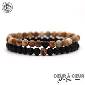 Bracelet Identique pour Couple Bracelet Couple Mon Mini Moi Lot de 2 bracelets