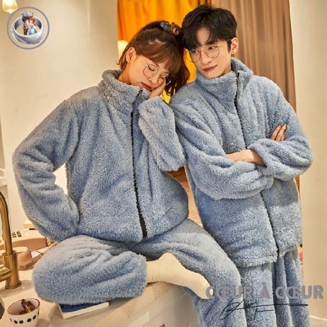 Combinaison Pyjama Polaire Femme Une Pièce - Capuche Zippée Avec Poches - Très Chaud Pour L'hiver - Taille S à XXXXL